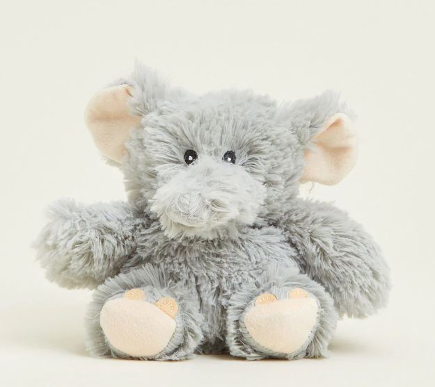 Warmies Junior Elephant Gray 9"