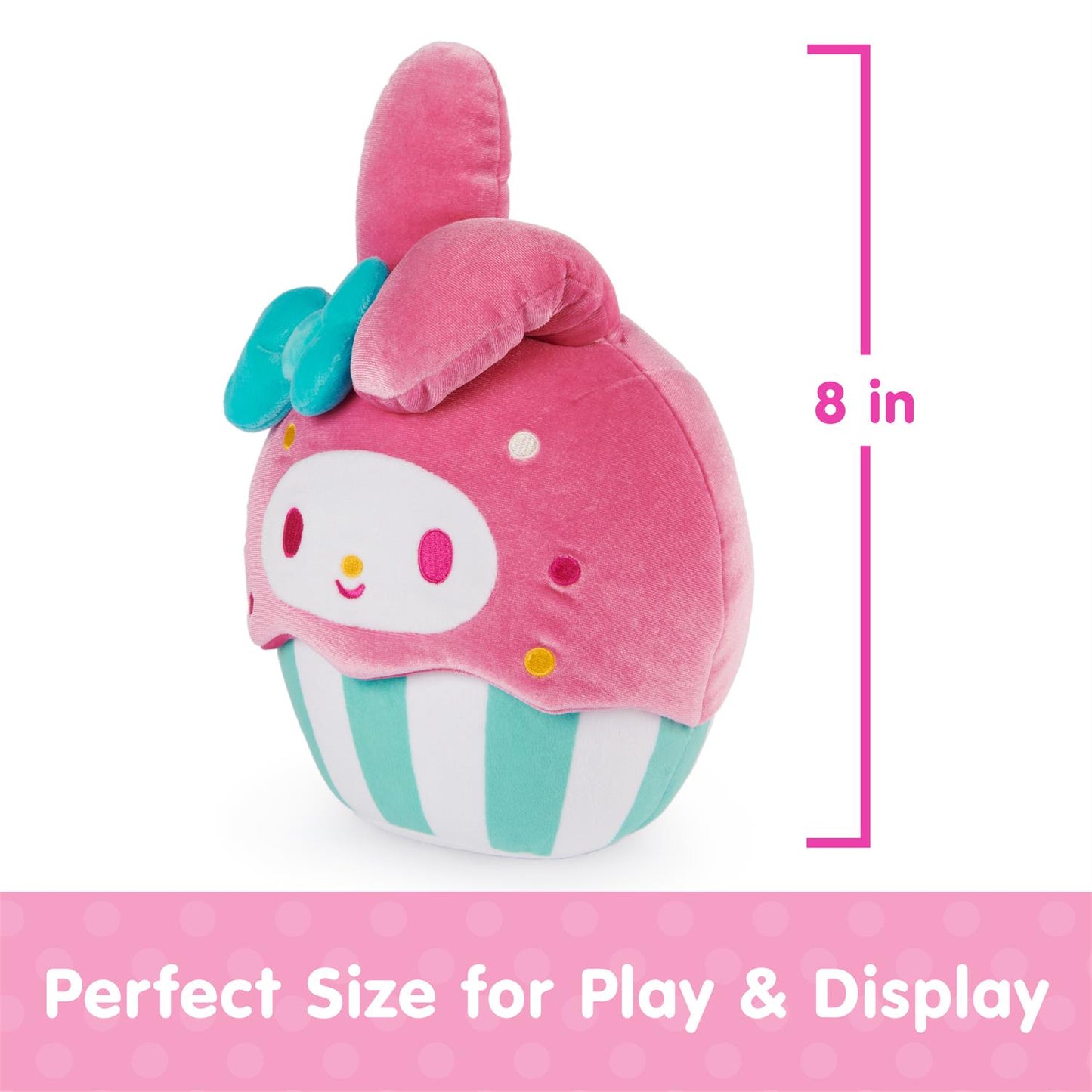 Plush Sanrio Hello Kitty My Melody Cupcake 8"