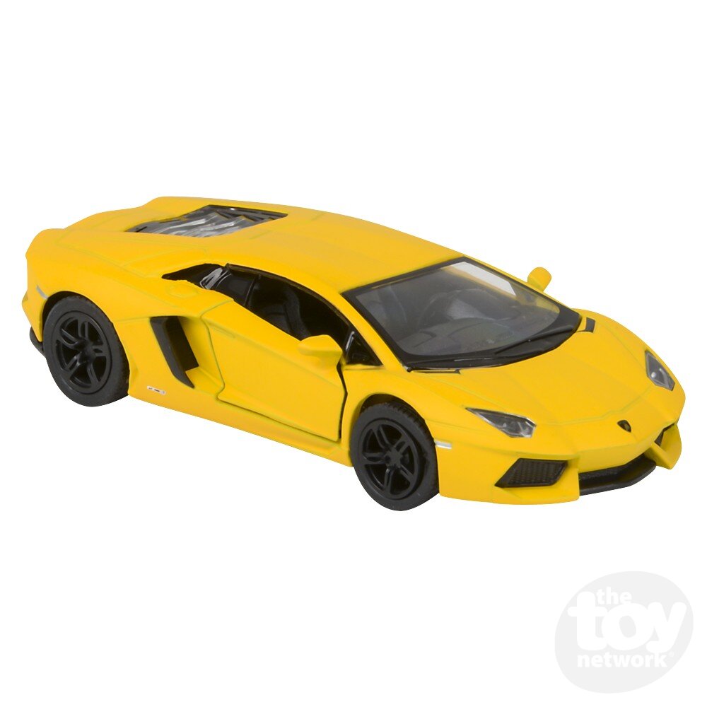 Diecast Pullback - Lamborghini - Sports Car Matte Finish - 5" - Sold Individually