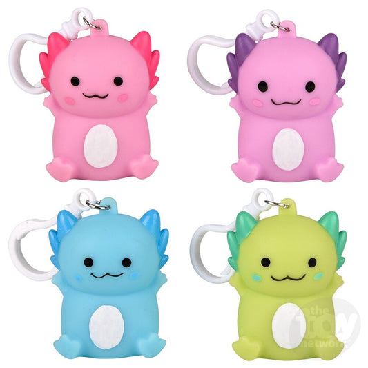 Axolotl Keychain Light Up 2.5"