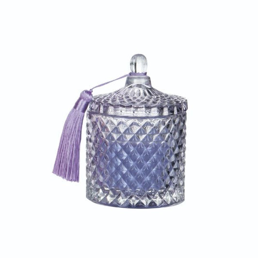 Glass Jar Candle Lavender with Tassel