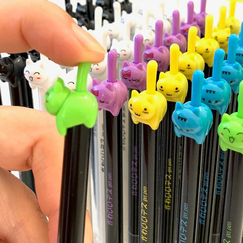 Gel Pen Cat Tail Retractable (Sold Individually)