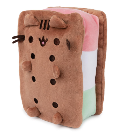 Plush Pusheen Neapolitan Ice Cream Sandwich 9.5"