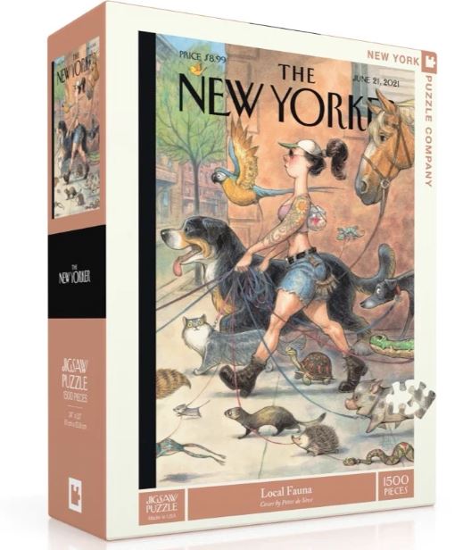 New Yorker Puzzle 1500 Piece Local Fauna