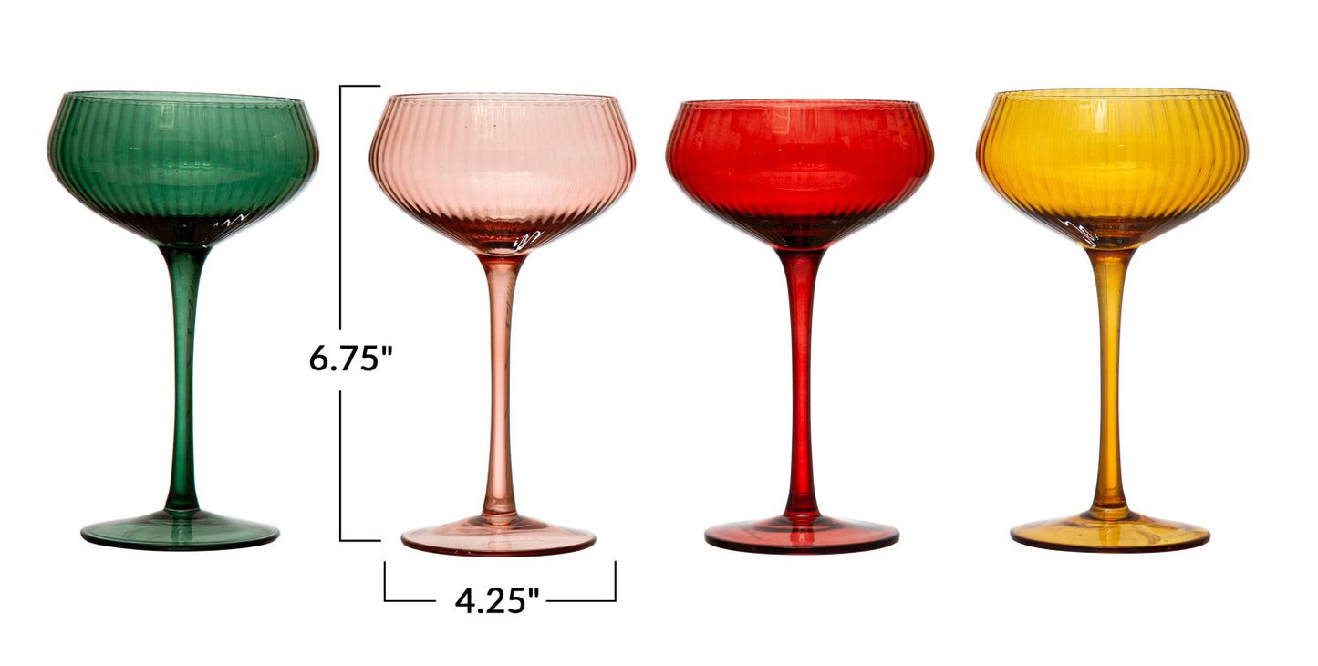 Stemware - Champagne Coupe - Glass - 4.25" Round x 6.75" High