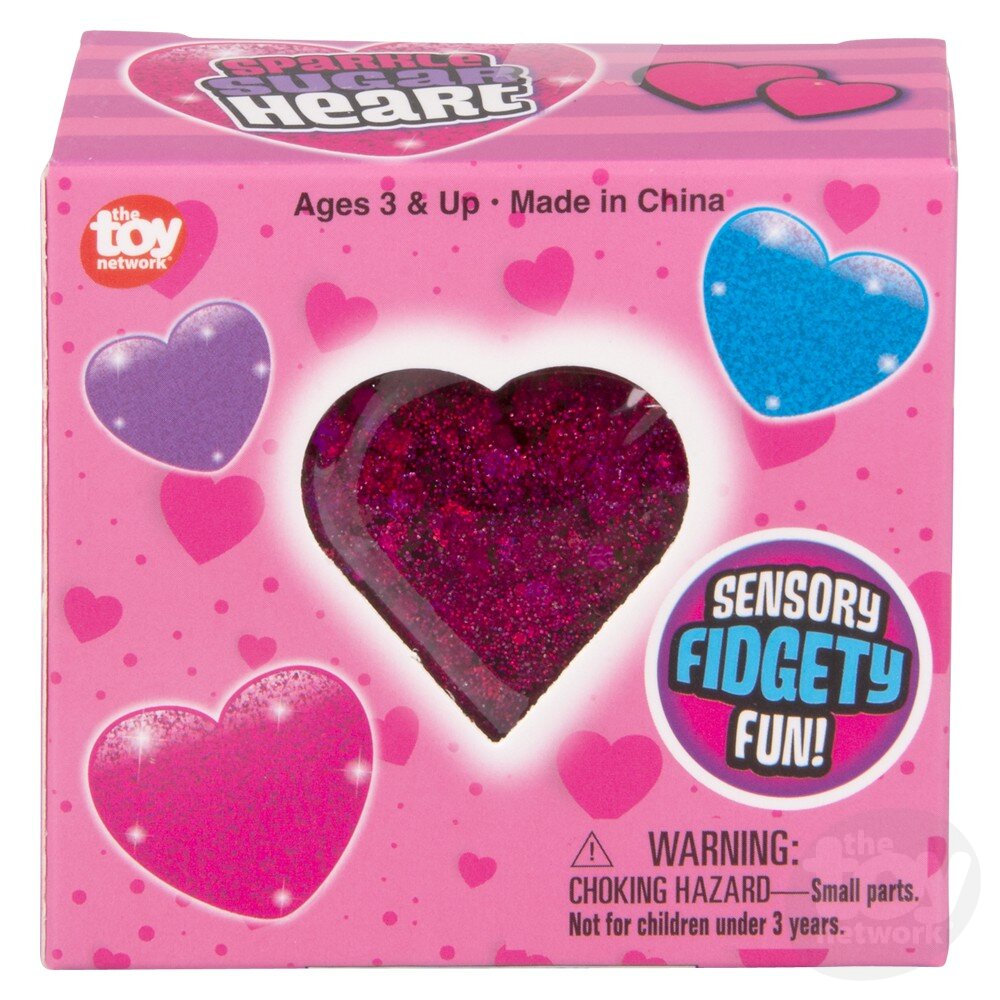 Squeezy Sparkle Sugar  Mini Heart 2.5" (Sold Individually)