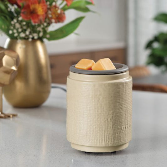 Wax Warmer - Flip Dish - Natural Linen