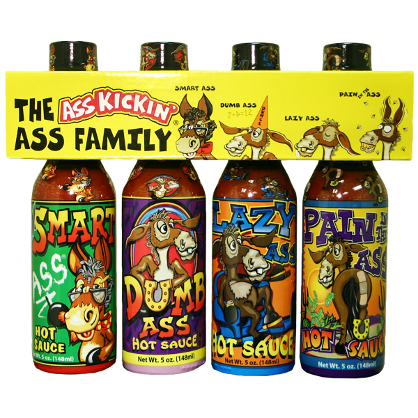 Barbecue Hot Sauce Set Ass Kickin Family Gift