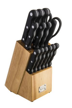 Kitchen Knife - Set 15 Piece Set With Block