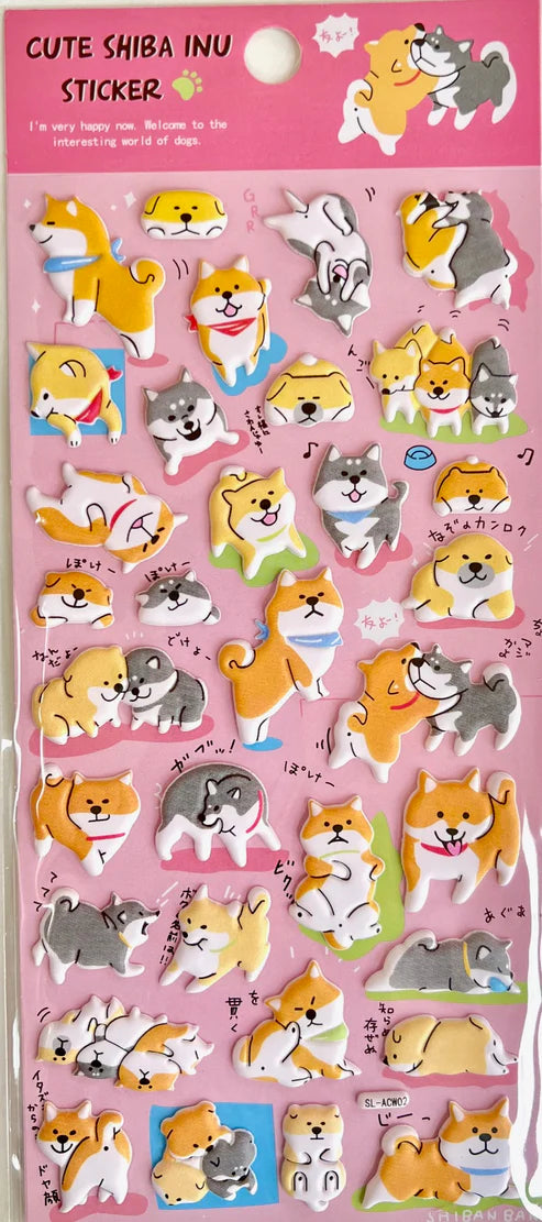 Stickers Puffy Shiba Inu