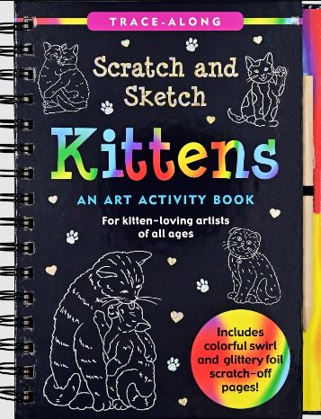 Scratch And Sketch Trace Along Activity Book Kittens