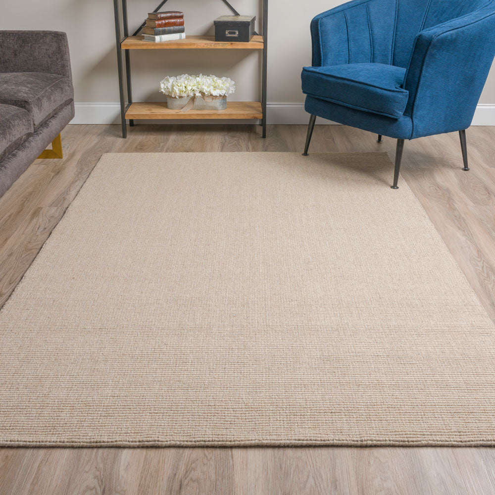 Monaco Boucle Wool Rug Taupe 5' X 7'6"