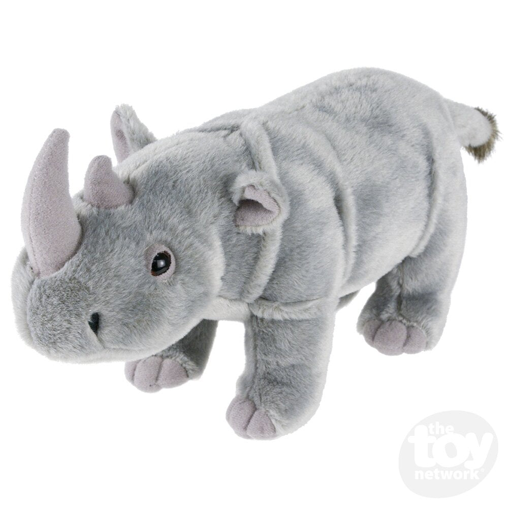 Plush Animal Den Rhino 9"