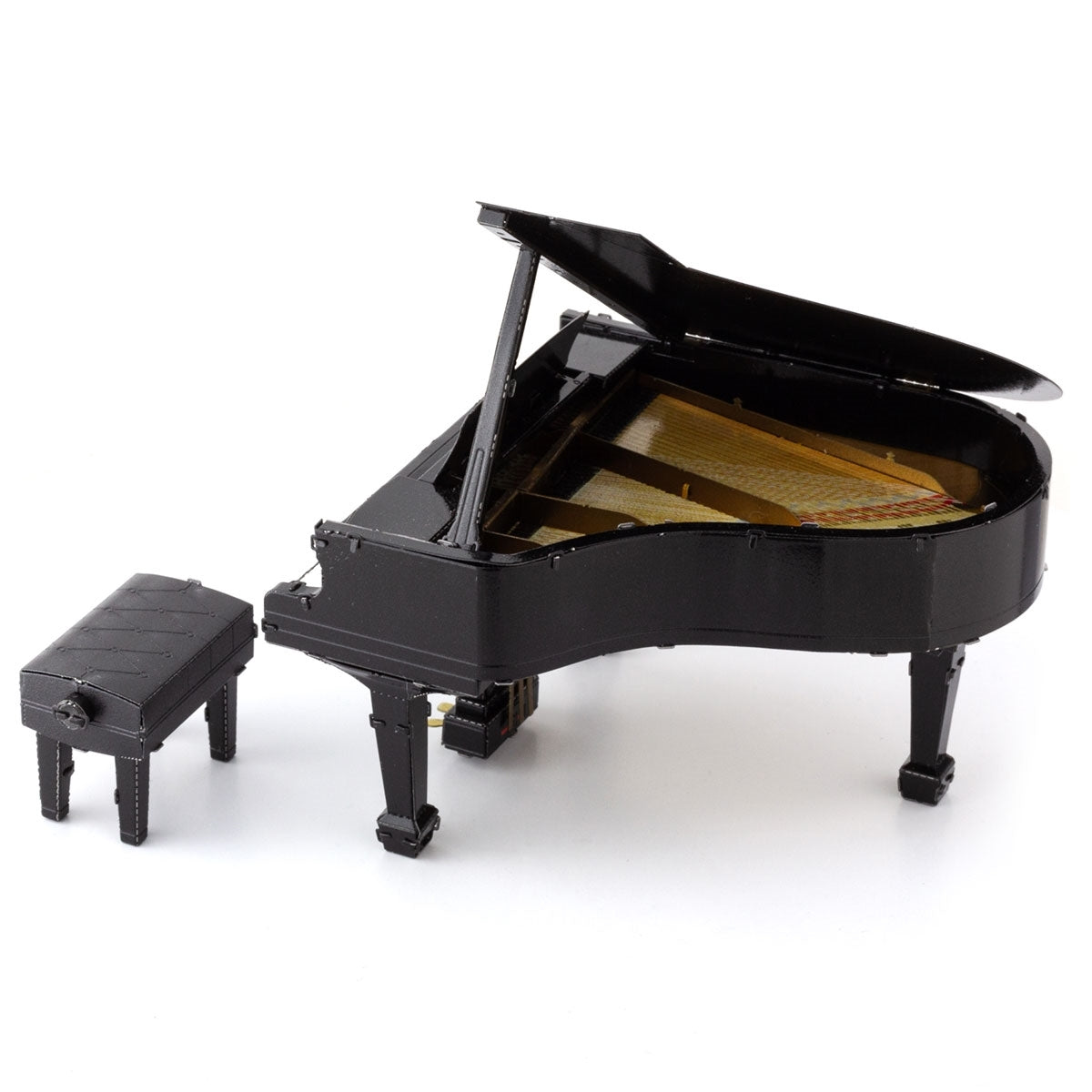Metal Model Kit Musical Grand Piano Black
