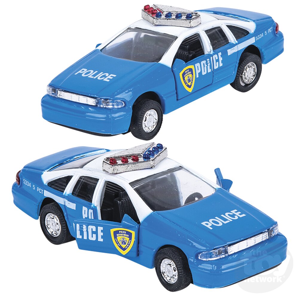 Diecast Pullback - Police Car - 4.5" - Sold Individually
