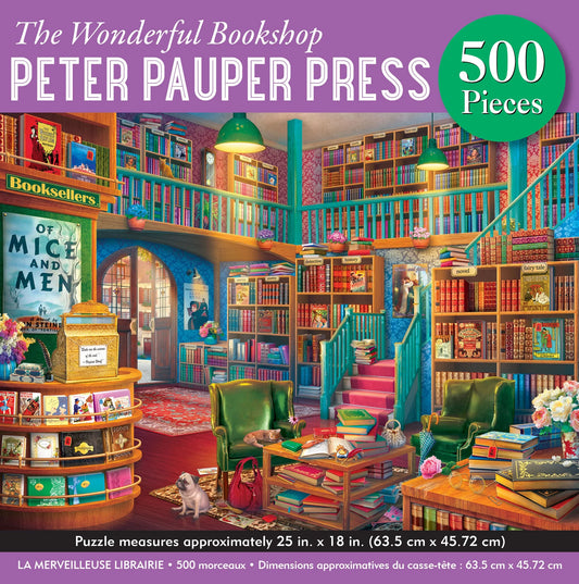 Puzzle 500 Piece Wonderful Bookshop