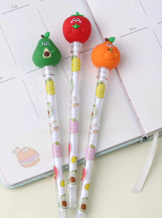 Gel Pen Fruit Buddy (Sold Individually)