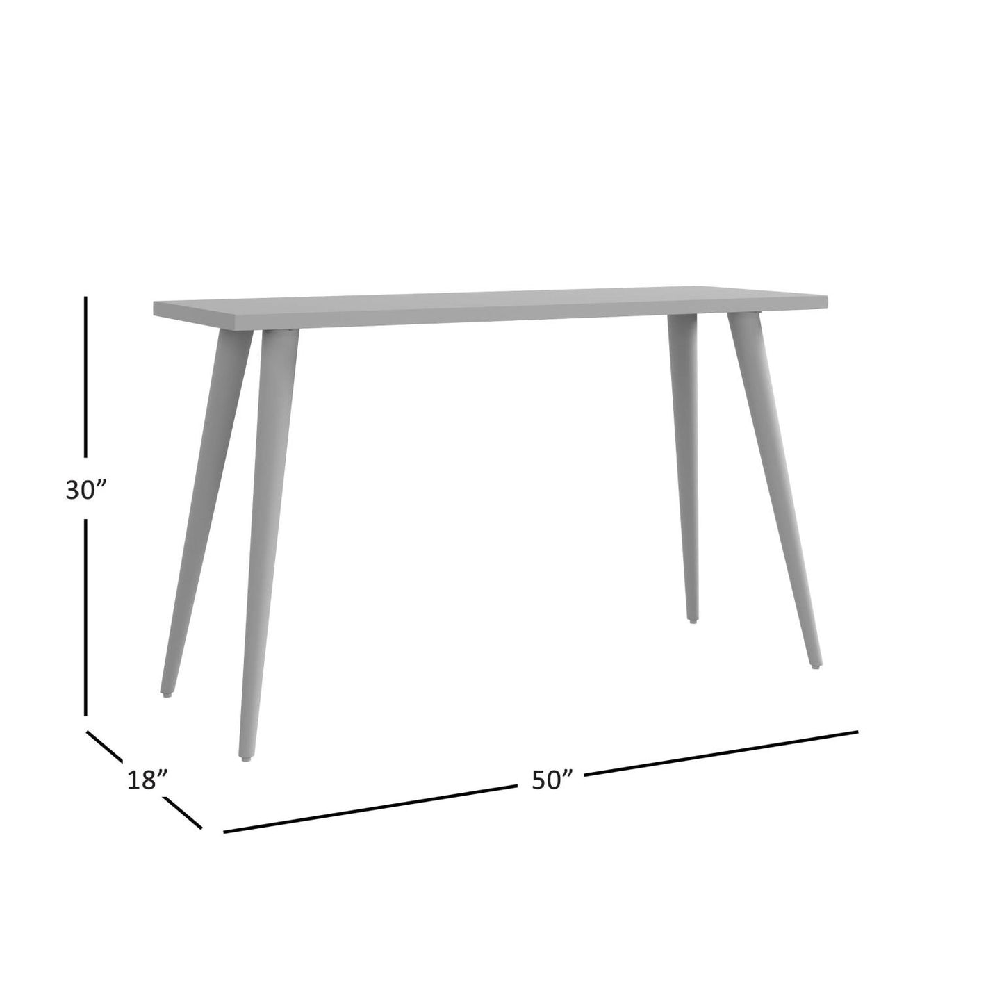 Prelude Sofa Table Rectangular Suede