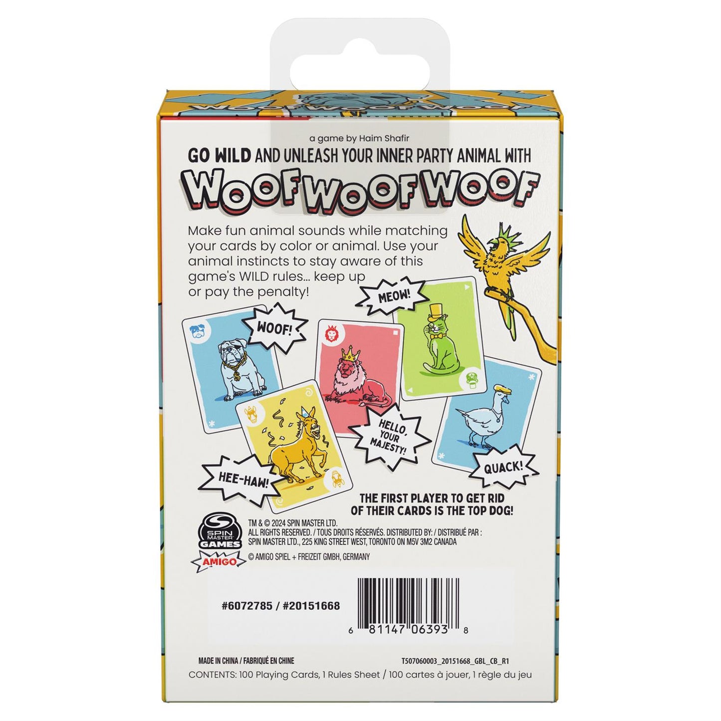 Game Card Game Woof Woof Woof