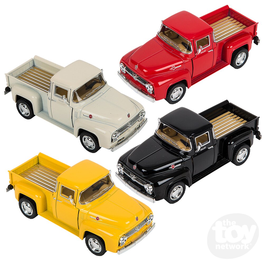 Diecast Pullback - Ford Pickup Truck - F-100 - 1956 - 5" - Sold Individually
