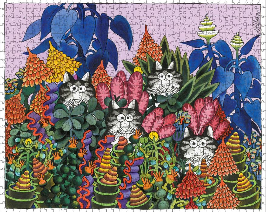 Puzzle 1000 Piece - B. Kliban - Jungle Cats