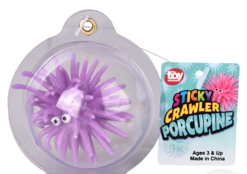 Squish Sticky Crawler Porcupine 1.5" (Sold Individually)