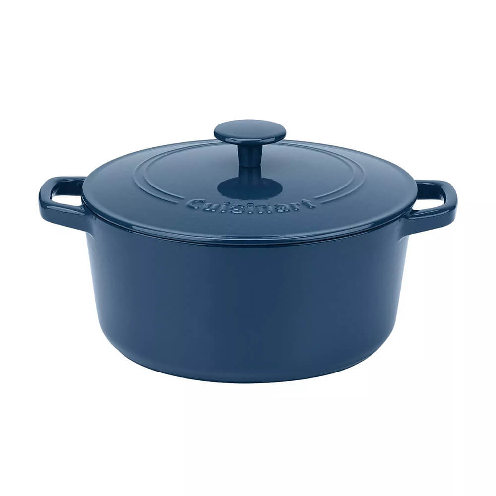 Pot - Enameled Cast Iron Casserole 5qt, Blue