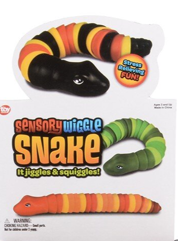 Sensory Wiggle Snake 9.33" (Sold Individually)