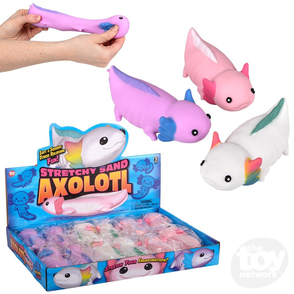 Stretchy Sand Axolotl 5"