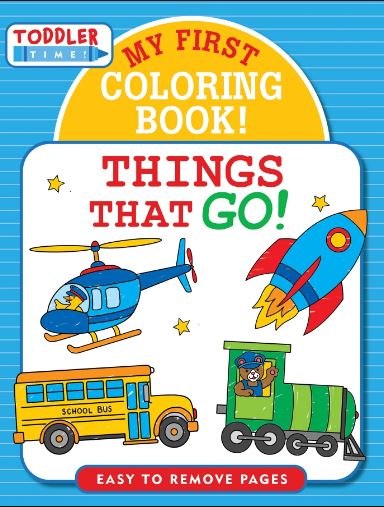 My First Coloring Book Things That Go