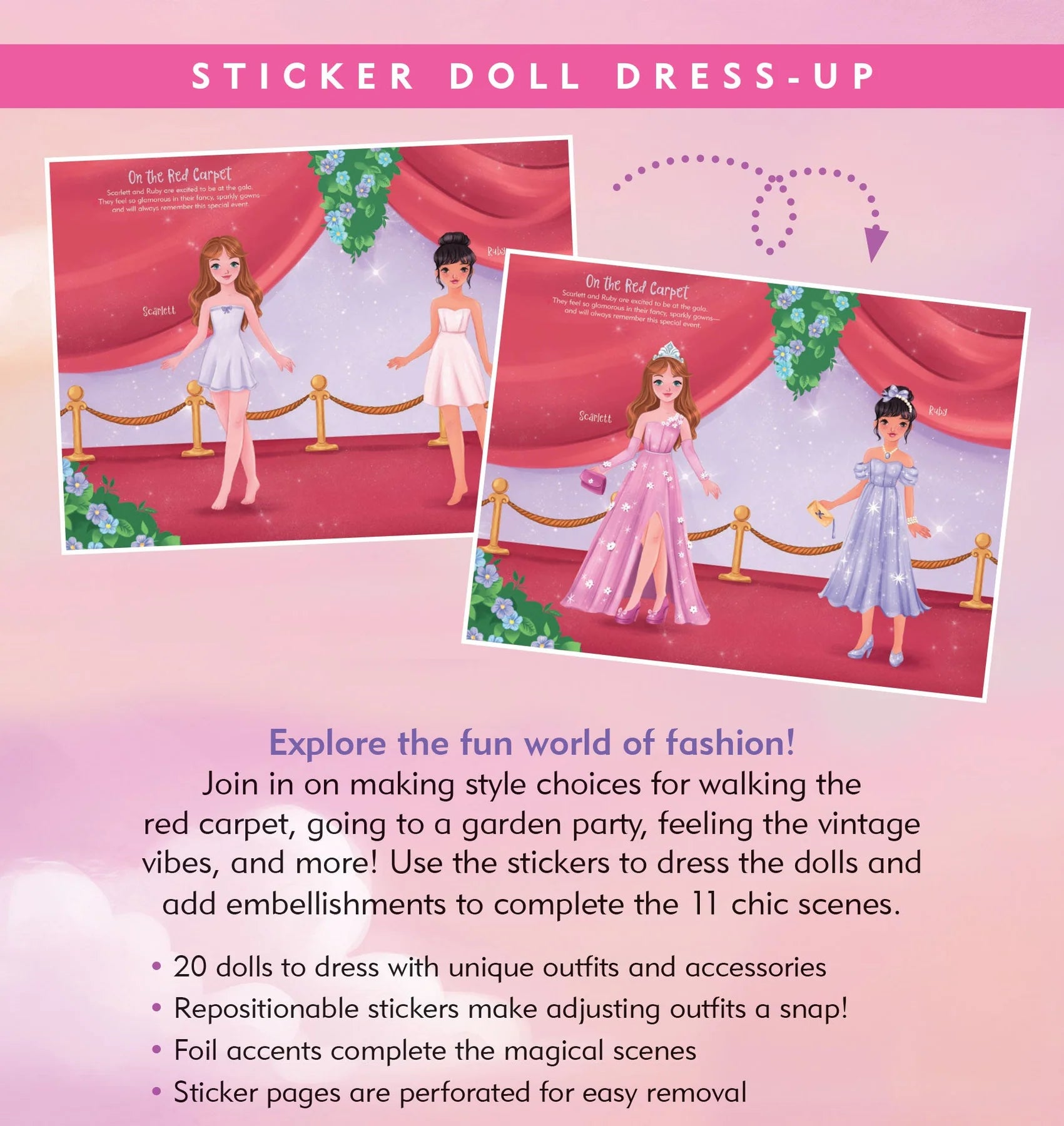 Fashion Sticker Doll Dress-Up Book Fashion Sticker Doll Dress-Up Book