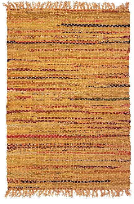 Sturbridge Rag Rug Cotton Mustard 24" x 72"