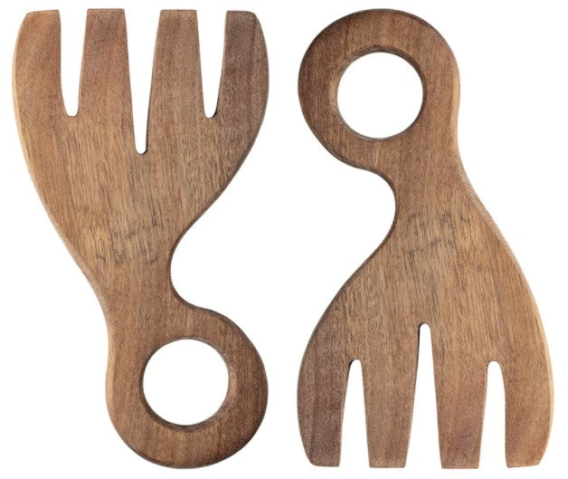Acacia Wood Salad Servers, Set of 2