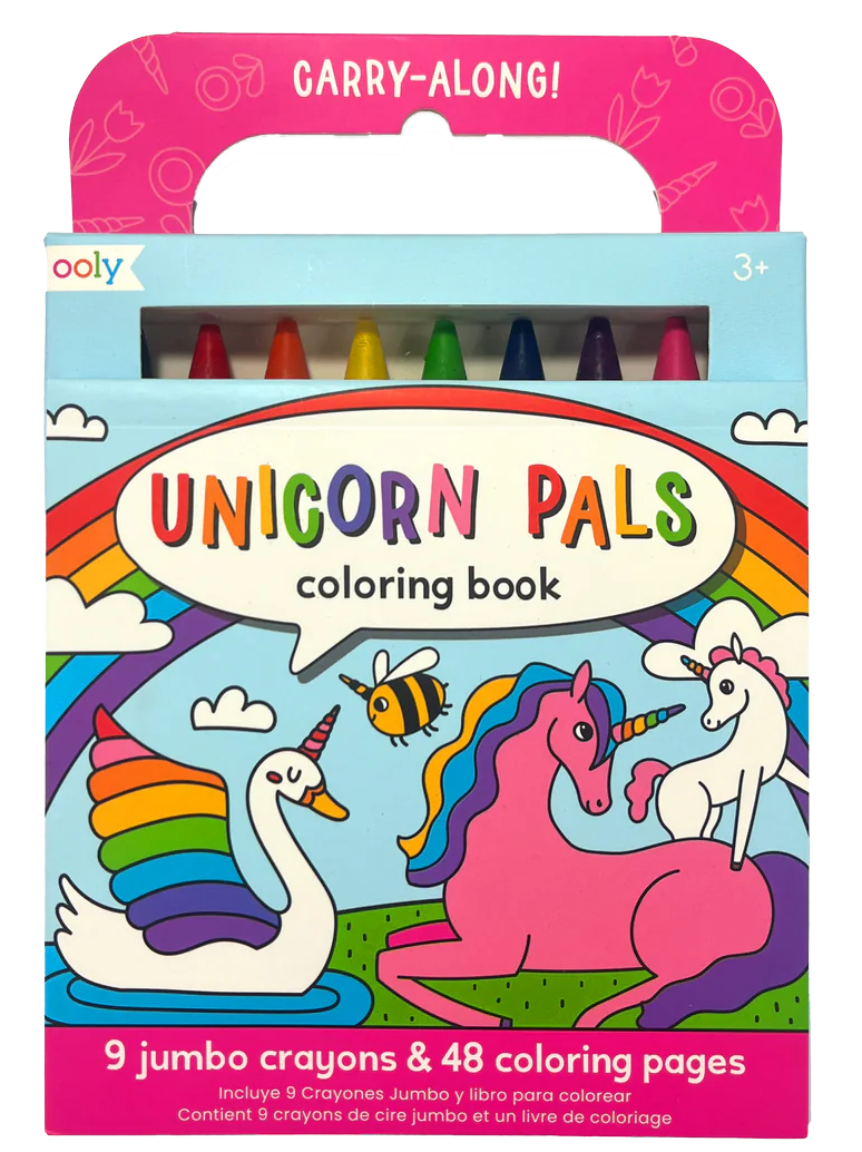 Carry Along! Coloring Book & Crayon Set  Unicorn Pals