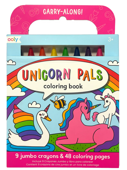 Carry Along! Coloring Book & Crayon Set  Unicorn Pals