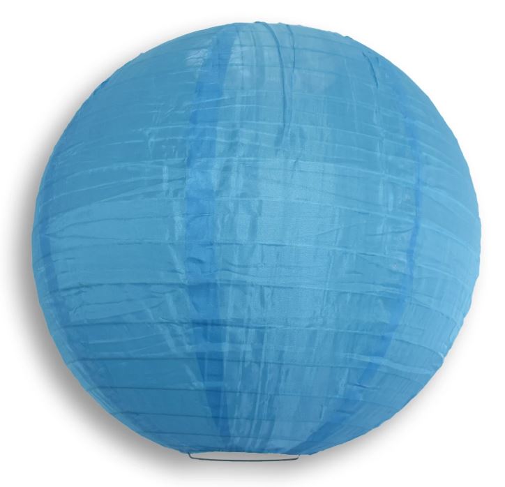 String Lights Nylon Lanterns Set of 10 4" Round Multi Colored