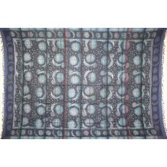 Tapestry Twin Size Overprint Madras Celestial Blue