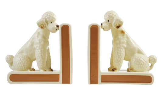 Bookends Stoneware Poodle Shaped (Sold as Pair)