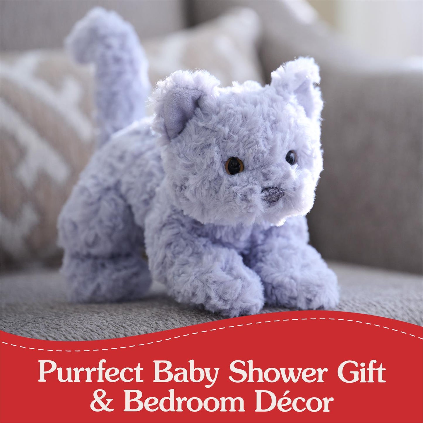 Plush Cat & Dog Collection English Blue Kitten Bootsie 9"