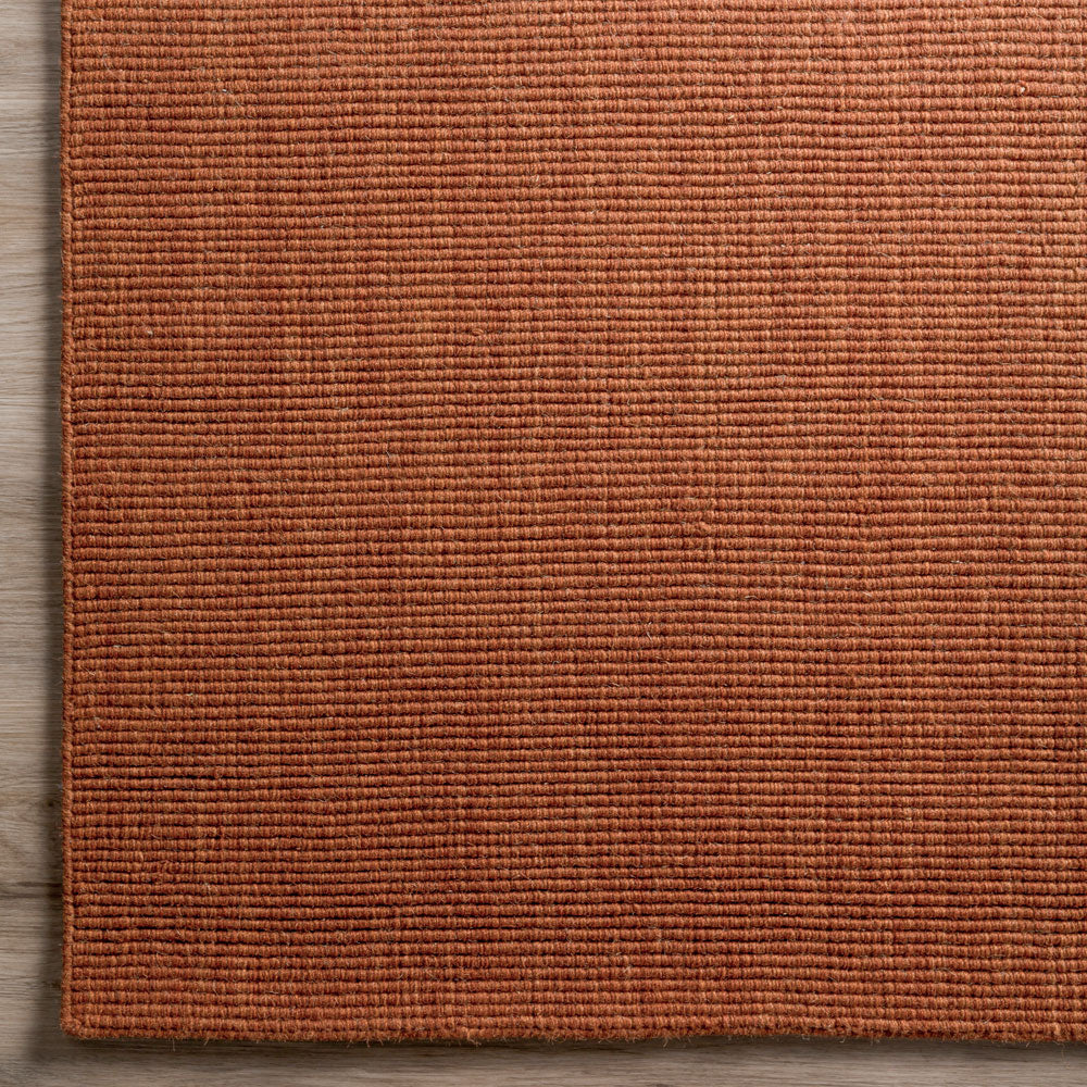 Monaco Boucle Wool Rug Paprika 3'6" x 5'6"