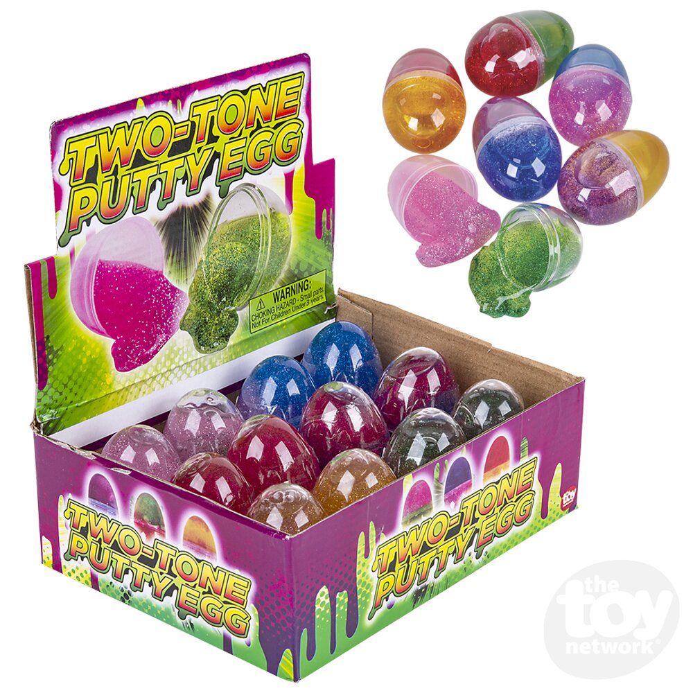 Slime Putty Two Tone 2.25" Egg (Sold Individually)