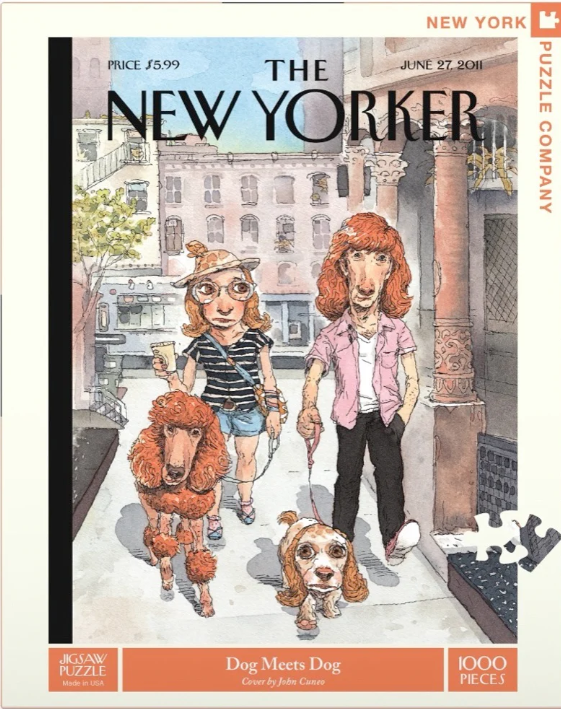 New Yorker Puzzle 1000 Piece Dog Meet Dog