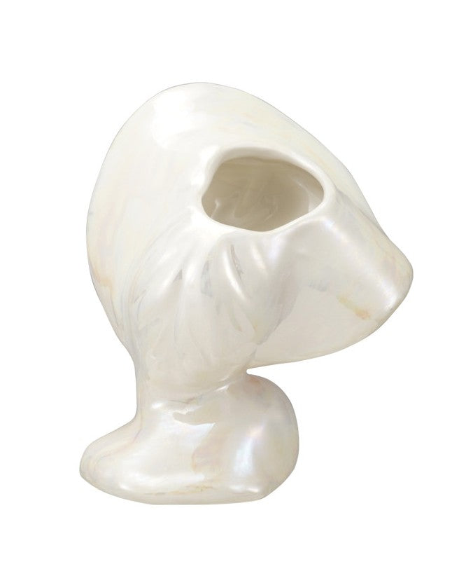 Vase Vintage Reproduction Lady with Hat Shaped 7"