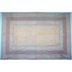 Tapestry Twin Size Moroccan Foulard Blue