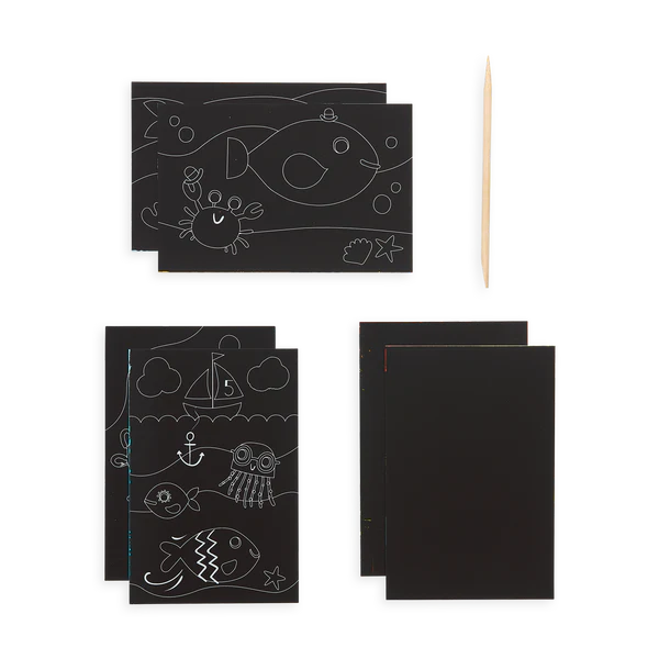 Scratch & Scribble Mini Art Kit Friendly Fish