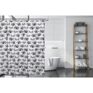 Shower Curtain - Fabric Winking Eye