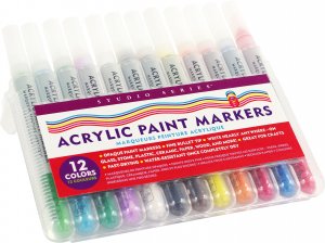 Art Center Markers Acrylic Paint 12 Colors