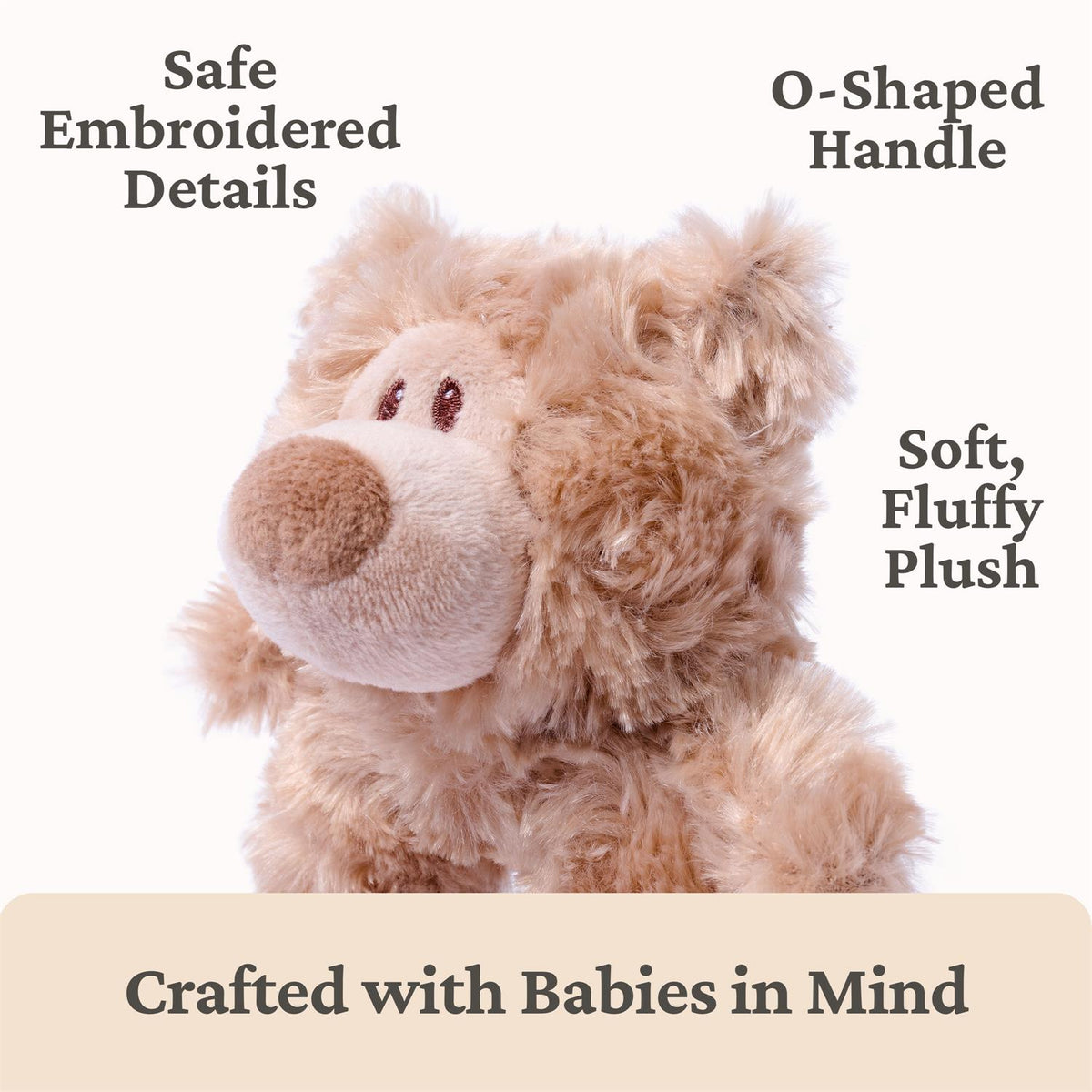 Plush Baby Ring Rattles Philbin or Mutsy (Sold Individually)