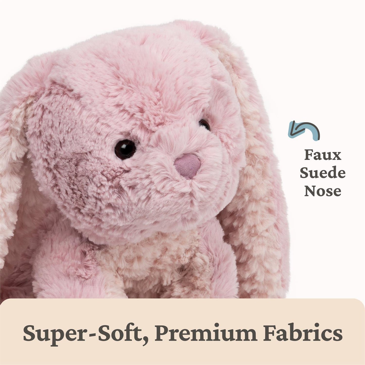 Plush Cozys Bunny Pink 10"