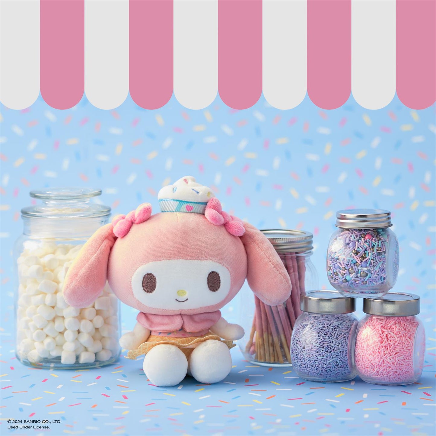 Plush Sanrio My Melody Ice Cream 6"